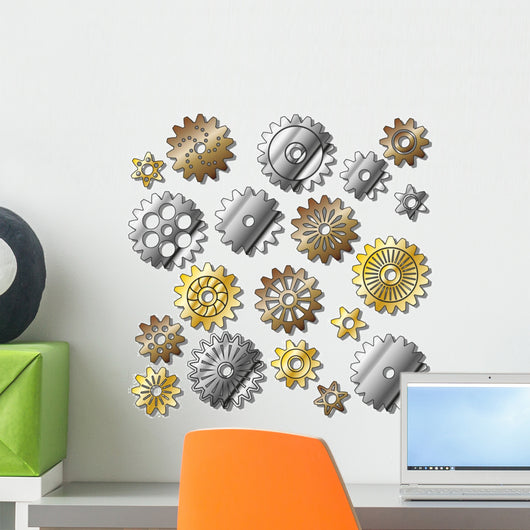 Gears Wall Decal Design 1