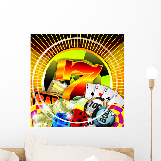 casino illustration Wall Mural