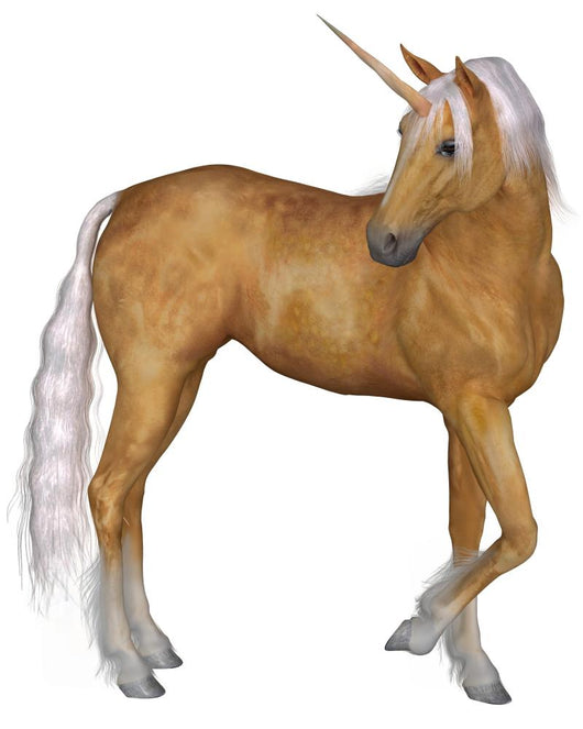 Palomino Unicorn Turning Wall Decal