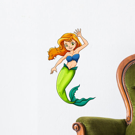 A beautiful mermaid Wall Decal
