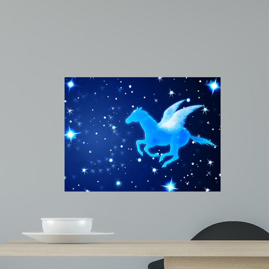 Pegasus Flying Night Wall Decal