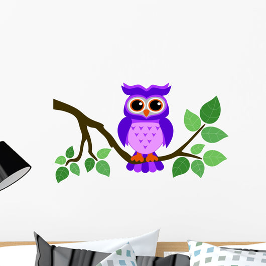 Cute Owl Sitting on a Branch