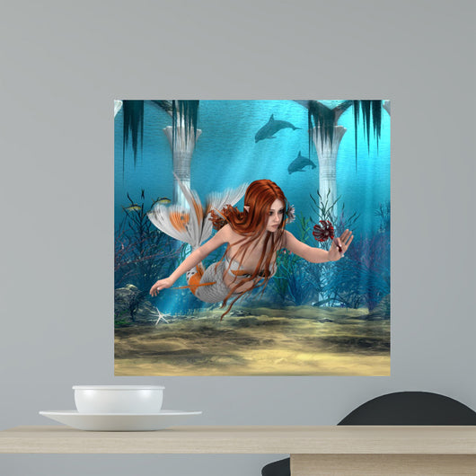 Mermaid holding Sea Lily