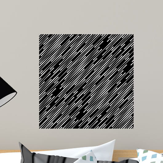 Black and White Abstract Wall Decal