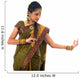 south indian female dancer isolated on white Wall Decal