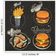 Retro vintage style fast food designs.
