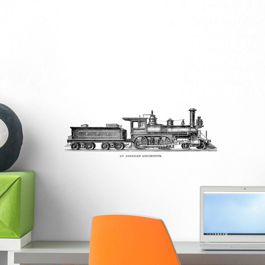 American locomotive Wall Decal