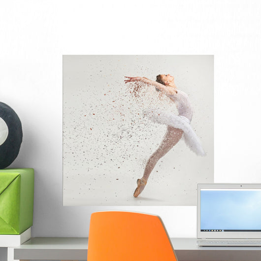 Young Ballerina Dancer Tutu Wall Decal