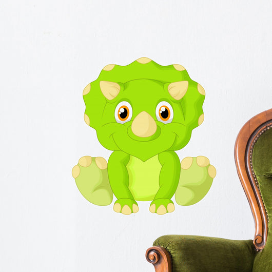 Cute triceratops cartoon Wall Decal
