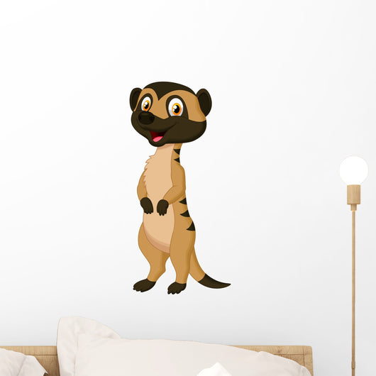 Cute meerkat cartoon Wall Decal