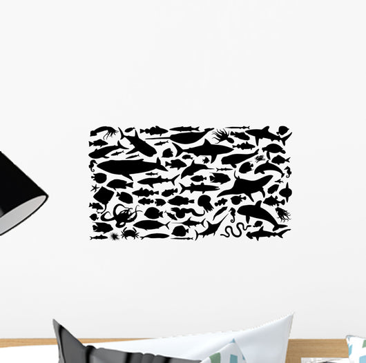 Sea Animals Silhouettes