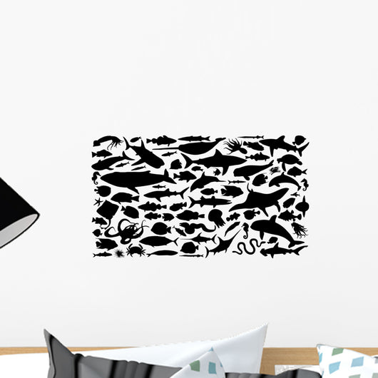 Sea Animals Silhouettes