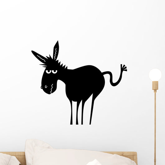 Cartoon Donkey Wall Decal