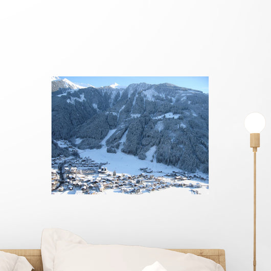 snow scene Wall Mural