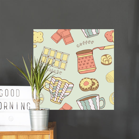 Retro Coffee Wall Decal