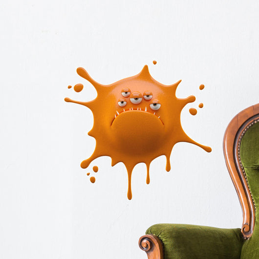 3D render fantasy monster, color character, funny design element Wall Decal