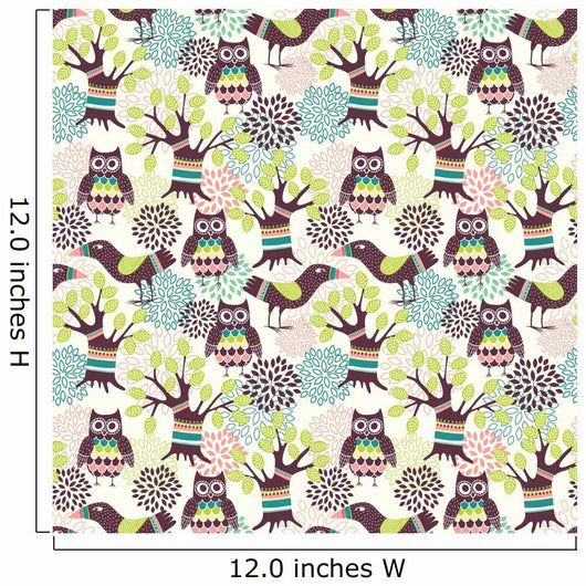 Forest Seamless Pattern Wall Decal Design 2