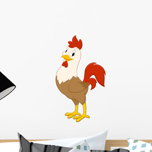 Cartoon Rooster Wall Decal