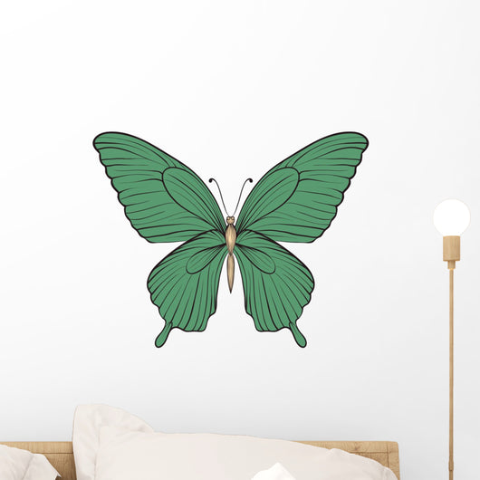 Vintage Butterfly Isolated on White Background