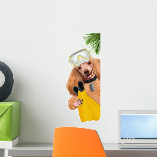 Dog Diver. Wall Decal