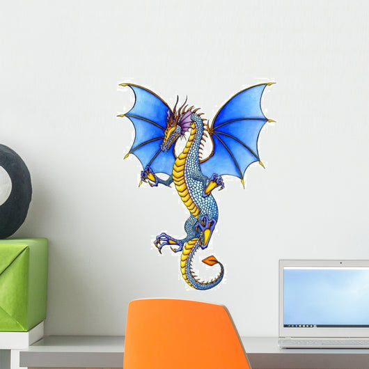 Blue Dragon Wall Decal