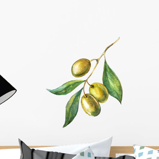 Green olive branch