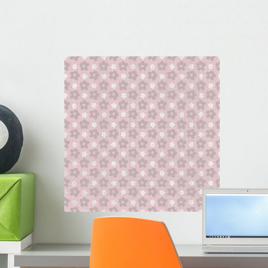 Geometric Pink Seamless with Wall Decal