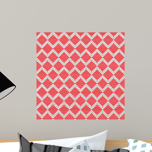 seamless colorful zig zag triangle pattern Wall Mural