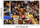 Scoring the winning points at a basketball game
