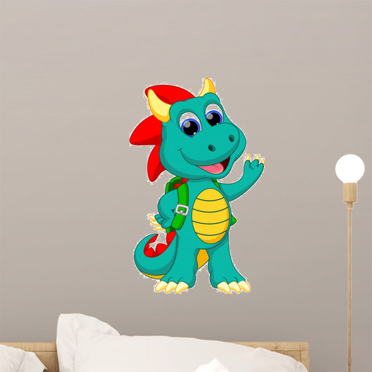 Happy dragon cartoon