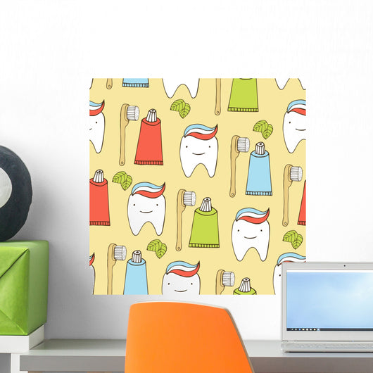 Dental Care Seamless Wall Decal