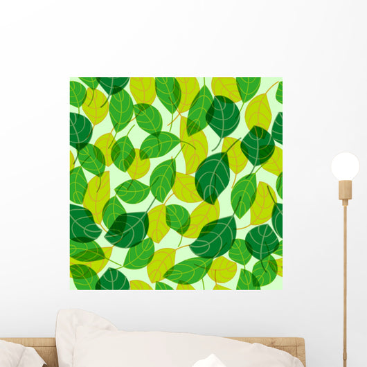 Green and Yellow Leaves Wall Decal