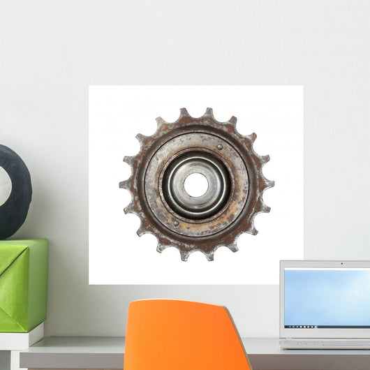 Bicycle Gear Wheel Isolated on White Background