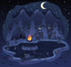 Camping At Night with Animal Friends