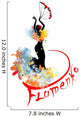 Flamenco dancer with fan Wall Decal