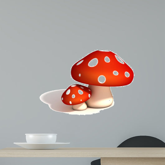 mushrooms 3d illustration