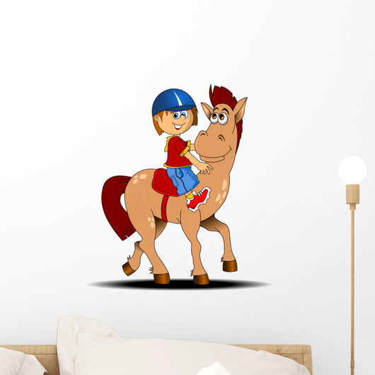 horseback riding Wall Decal