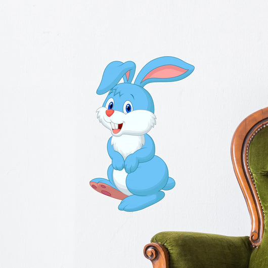 Cute rabbit cartoon Wall Decal