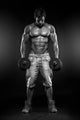 Muscular Bodybuilder Guy Doing Wall Decal
