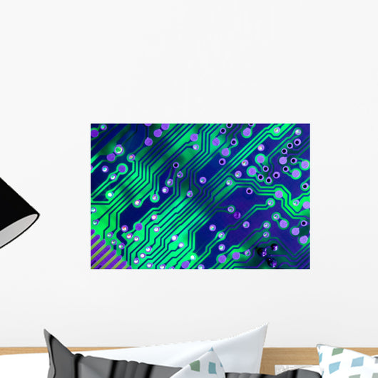 Circuit Board Connections Wall Mural