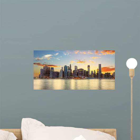 Twilight in Manhattan, New York.