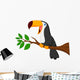 Cute Toucan Bird Cartoon Wall Decal