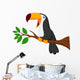 Cute Toucan Bird Cartoon Wall Decal