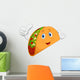 Taco cartoon giving thumb up Wall Decal