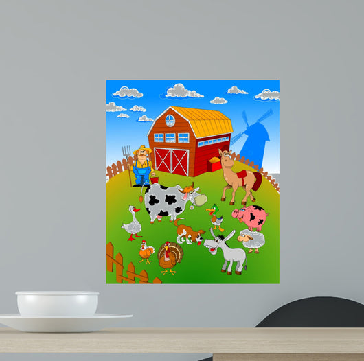family farm Wall Mural