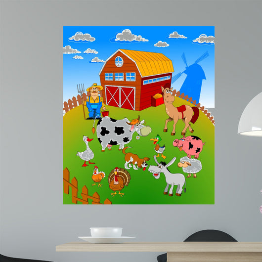 family farm Wall Mural
