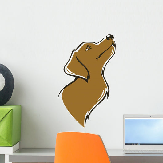 my favorite pet, vector dog image Wall Decal