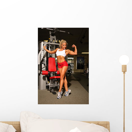 female bodybuilder Wall Mural