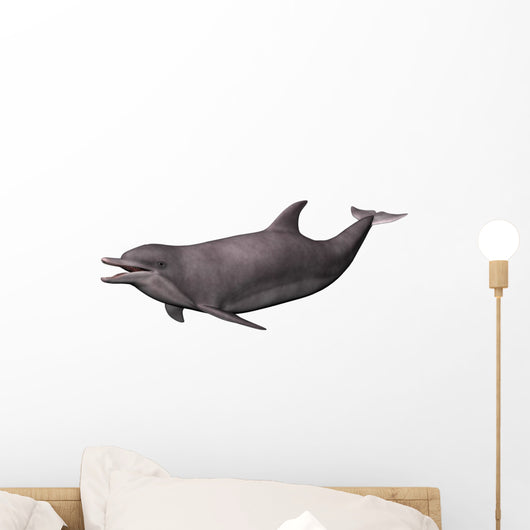 Dolphin on White Wall Decal