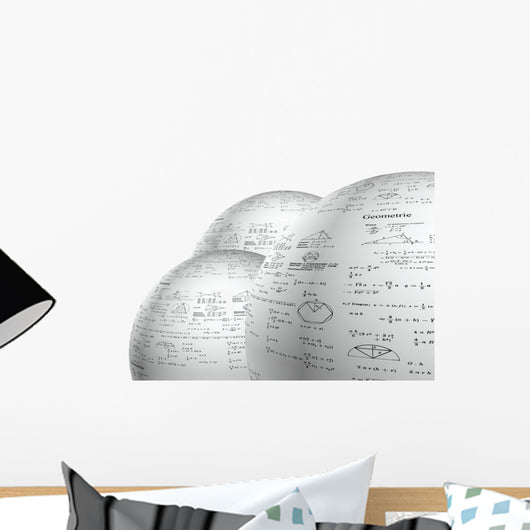 Geo-Spheres Mathematical Equations Wall Decal